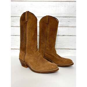 Sheplers Men’s Brown Suede Leather Western Cowboy Boots Size 9.5D